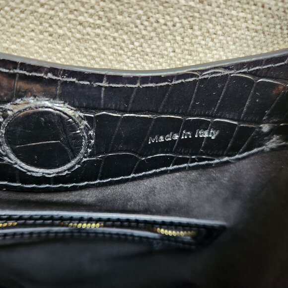 Elleme Paris “Vosges” Croc-Embossed Patent Leather Bucket Bag - EUC - Picture 3 of 15